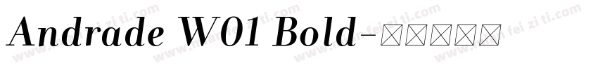 Andrade W01 Bold字体转换